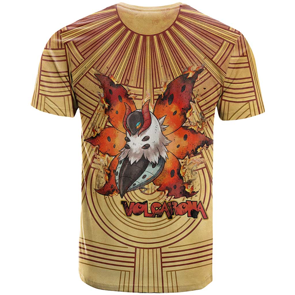 Volcarona T Shirt Aztec Sun God Tapestry Art