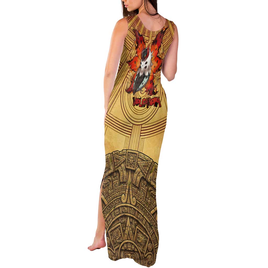 Volcarona Tank Maxi Dress Aztec Sun God Tapestry Art