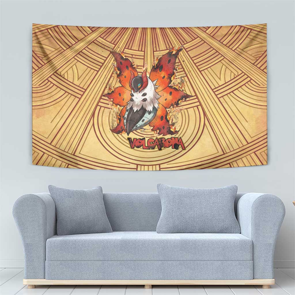 Volcarona Tapestry Aztec Sun God Tapestry Art