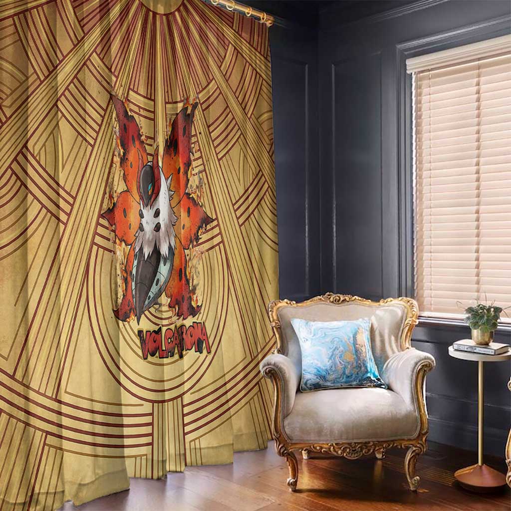 Volcarona Window Curtain Aztec Sun God Tapestry Art