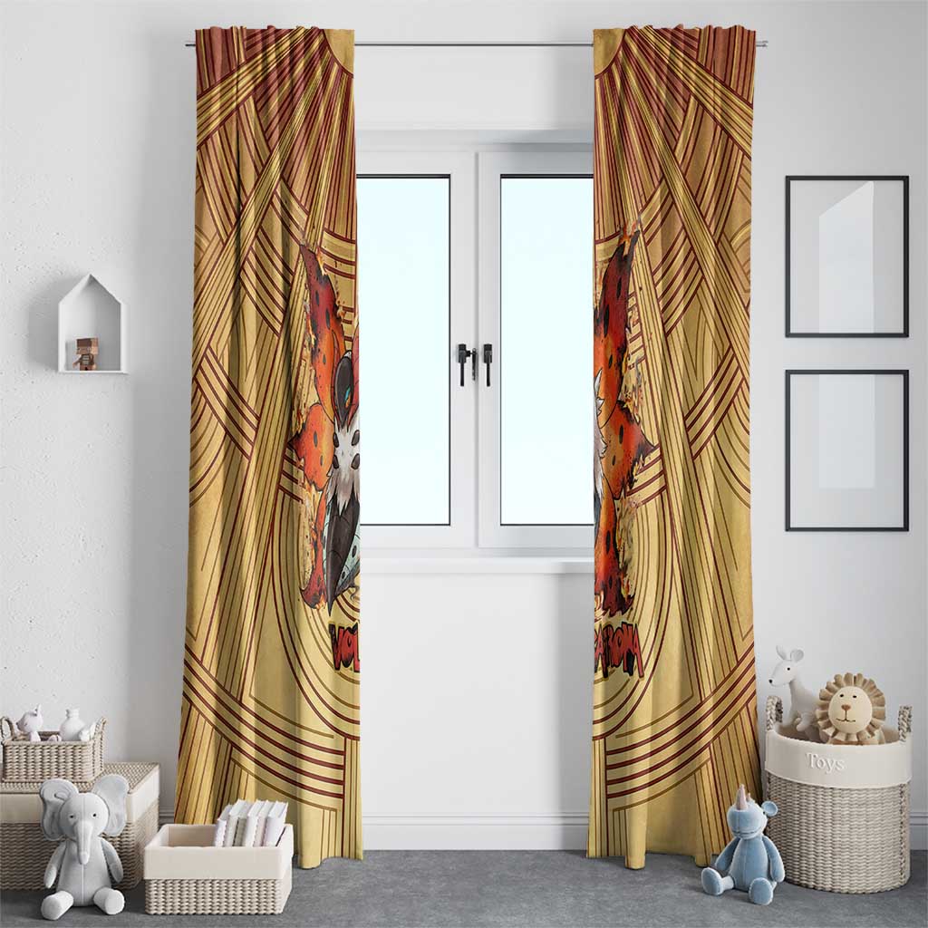 Volcarona Window Curtain Aztec Sun God Tapestry Art
