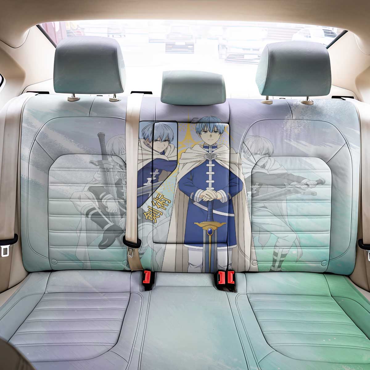 Himmel Frieren Beyond Journey’s End Back Car Seat Cover Celestial Anime Fantasy Style