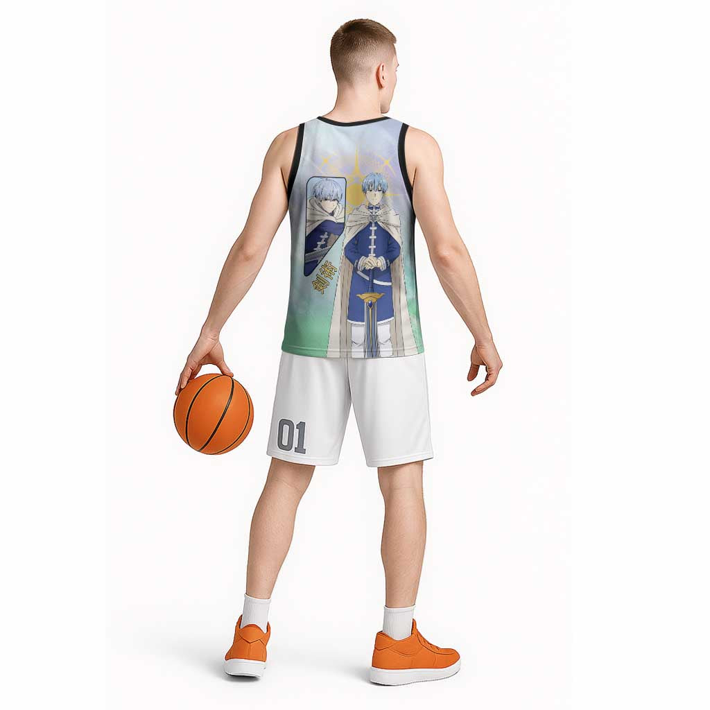 Himmel Frieren Beyond Journey’s End Basketball Jersey Celestial Anime Fantasy Style