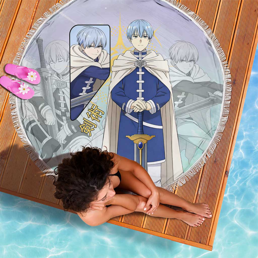 Himmel Frieren Beyond Journey’s End Beach Blanket Celestial Anime Fantasy Style