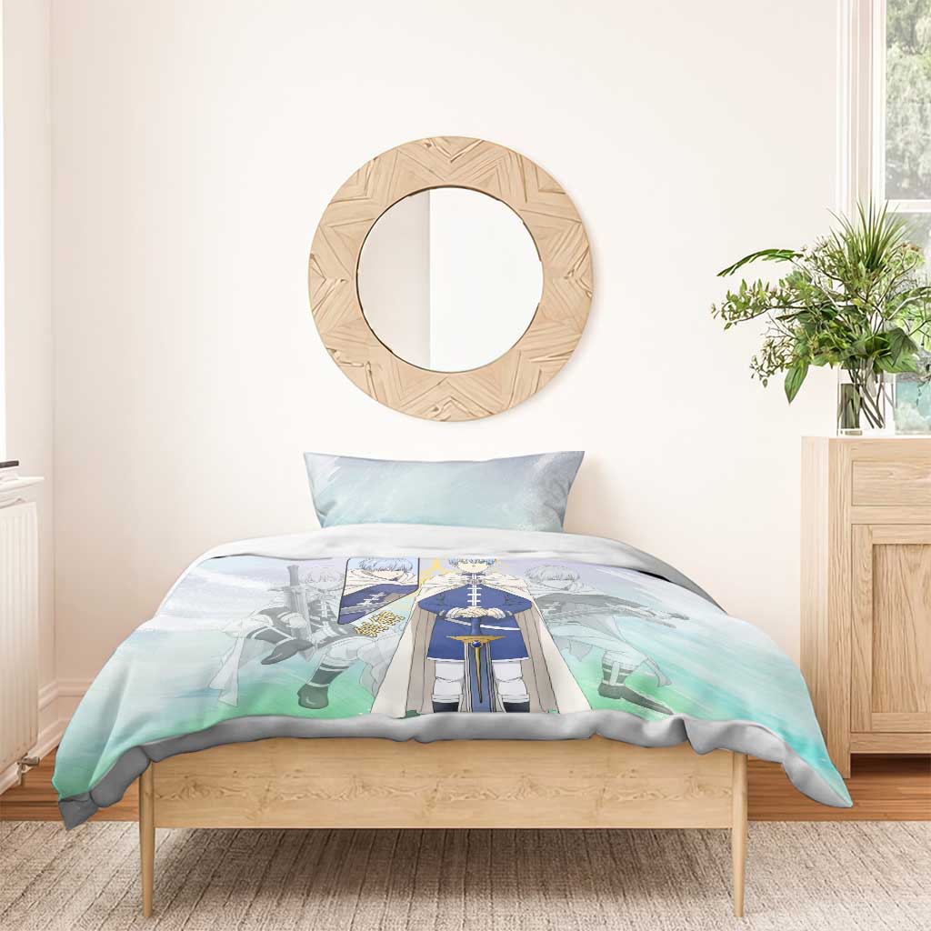 Himmel Frieren Beyond Journey’s End Bedding Set Celestial Anime Fantasy Style