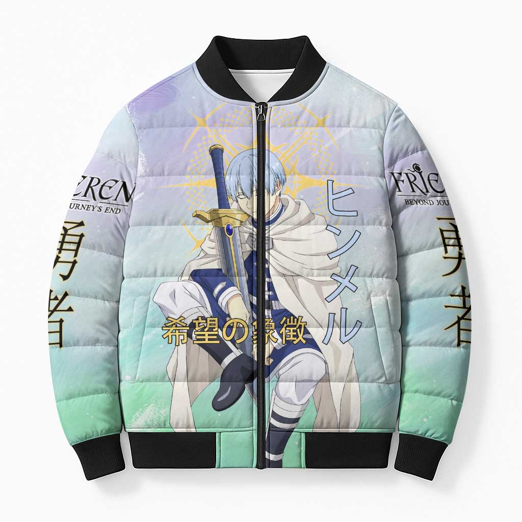 Himmel Frieren Beyond Journey’s End Bomber Puffer Jacket Celestial Anime Fantasy Style