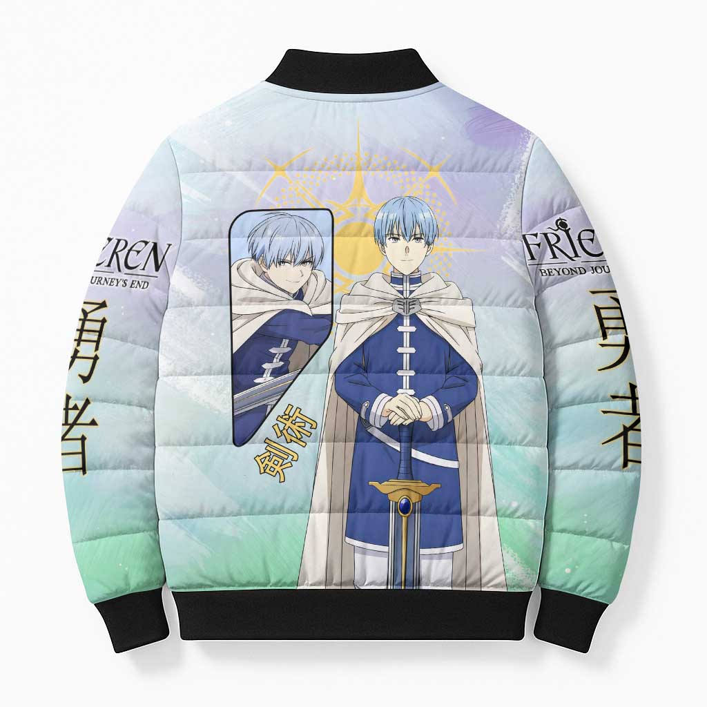 Himmel Frieren Beyond Journey’s End Bomber Puffer Jacket Celestial Anime Fantasy Style