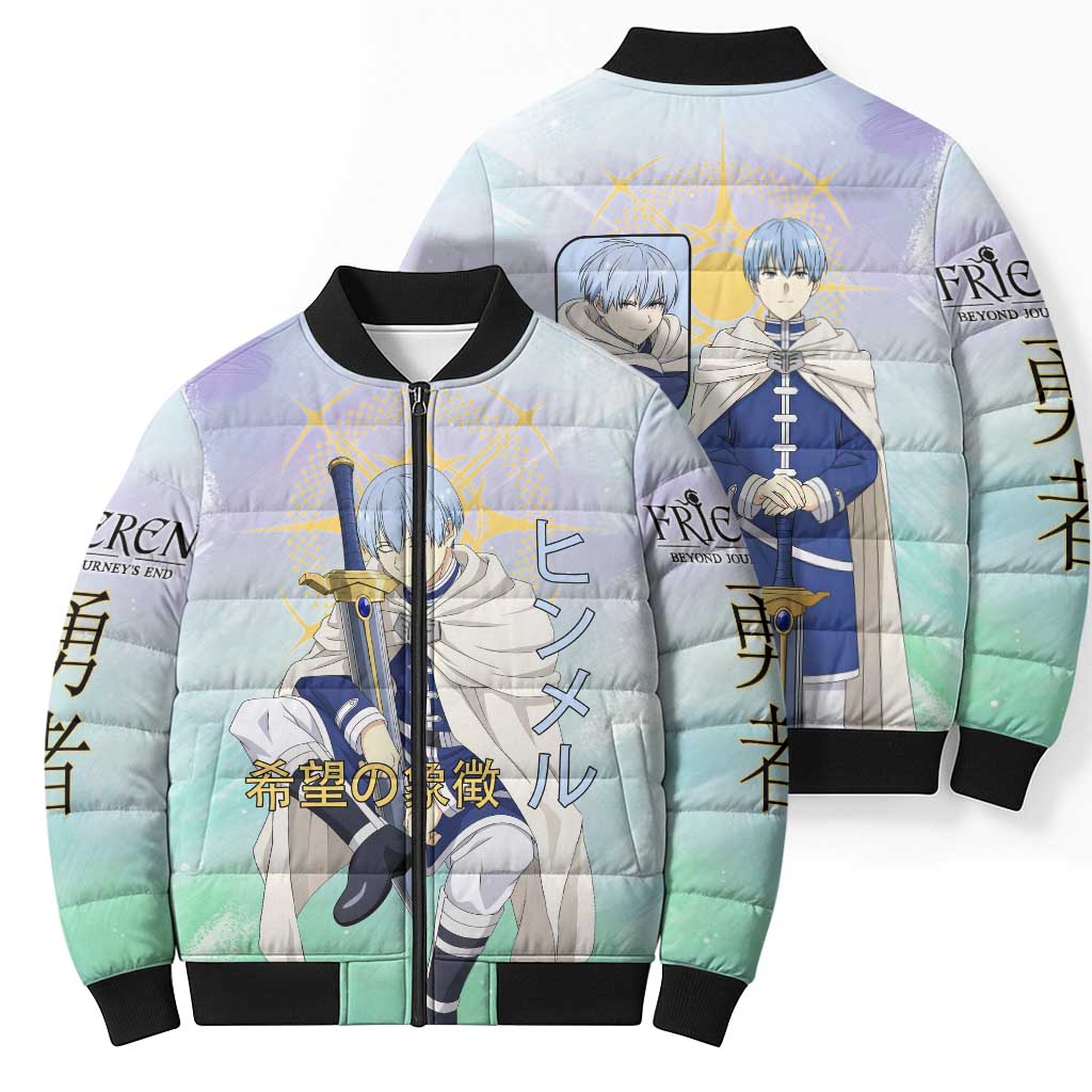 Himmel Frieren Beyond Journey’s End Bomber Puffer Jacket Celestial Anime Fantasy Style