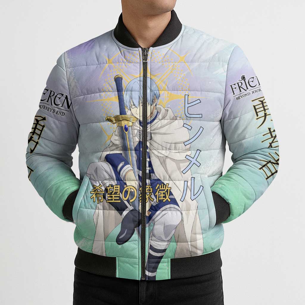 Himmel Frieren Beyond Journey’s End Bomber Puffer Jacket Celestial Anime Fantasy Style