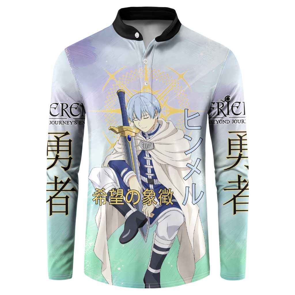 Himmel Frieren Beyond Journey’s End Button Sweatshirt Celestial Anime Fantasy Style
