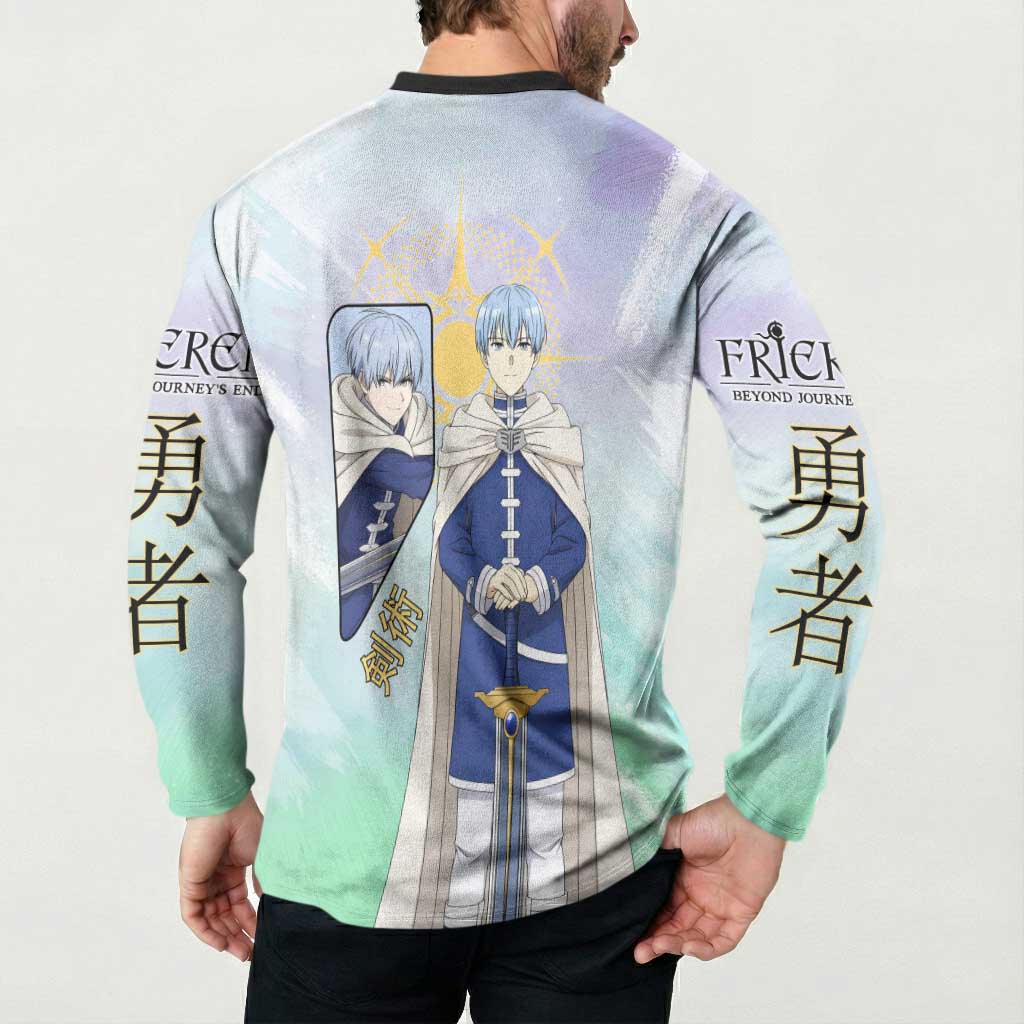 Himmel Frieren Beyond Journey’s End Button Sweatshirt Celestial Anime Fantasy Style