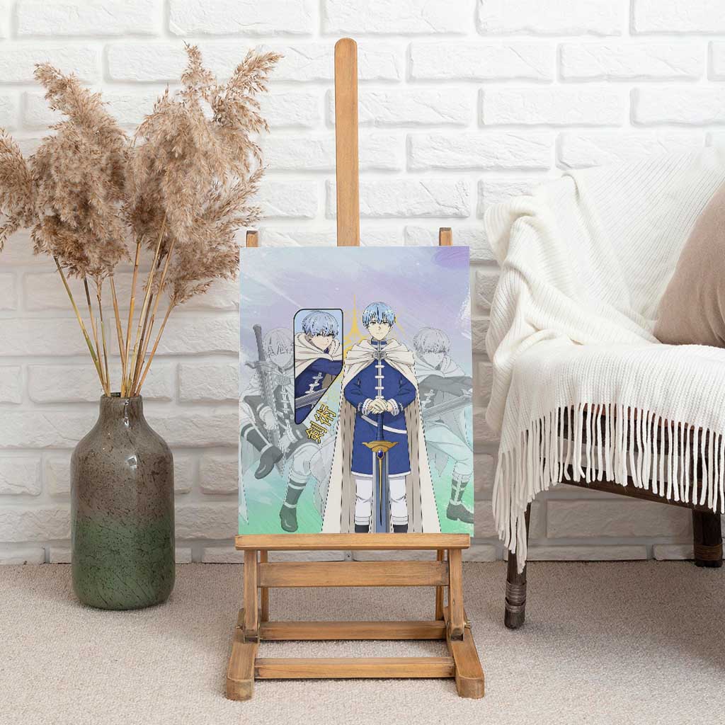 Himmel Frieren Beyond Journey’s End Canvas Wall Art Celestial Anime Fantasy Style