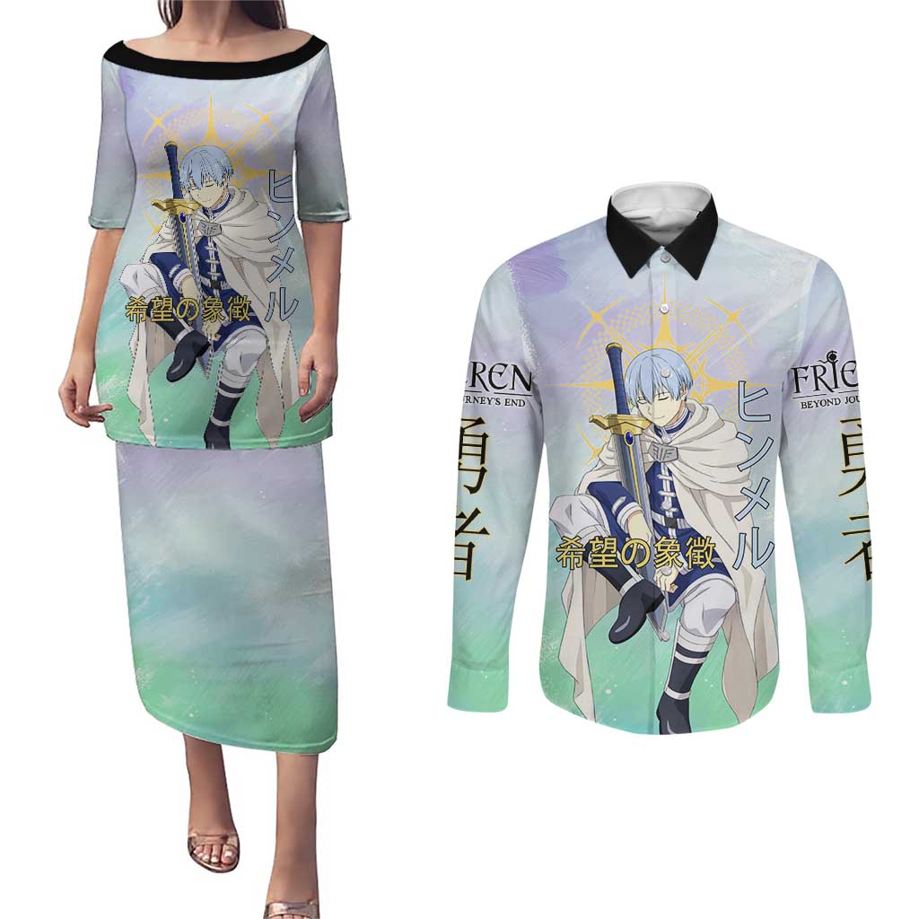 Himmel Frieren Beyond Journey’s End Couples Matching Puletasi and Long Sleeve Button Shirt Celestial Anime Fantasy Style