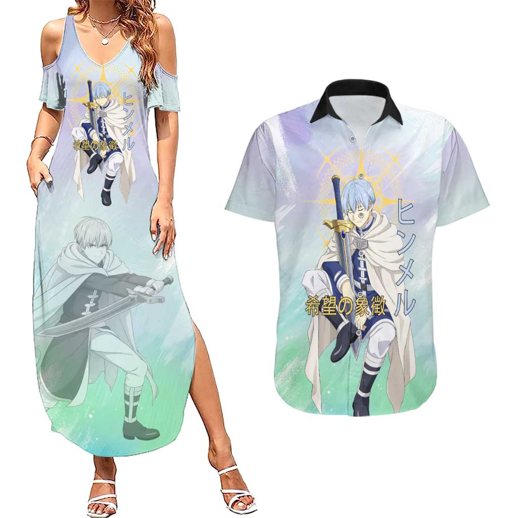 Himmel Frieren Beyond Journey’s End Couples Matching Summer Maxi Dress and Hawaiian Shirt Celestial Anime Fantasy Style