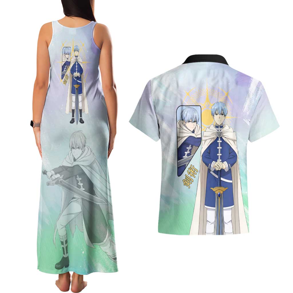 Himmel Frieren Beyond Journey’s End Couples Matching Tank Maxi Dress and Hawaiian Shirt Celestial Anime Fantasy Style