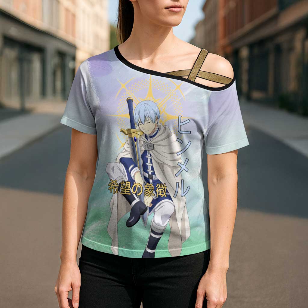 Himmel Frieren Beyond Journey’s End Cross Shoulder Shirt Celestial Anime Fantasy Style