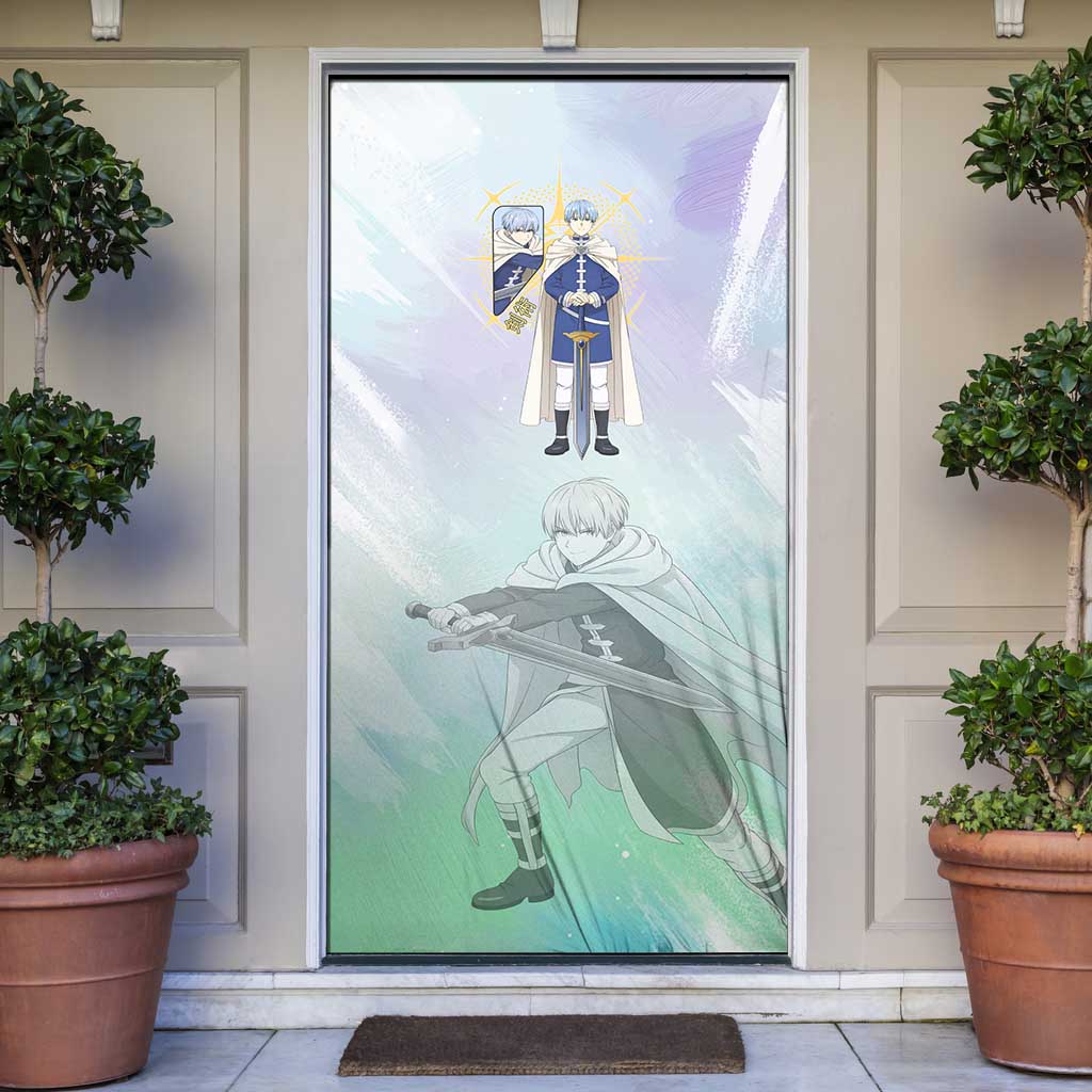 Himmel Frieren Beyond Journey’s End Door Cover Celestial Anime Fantasy Style