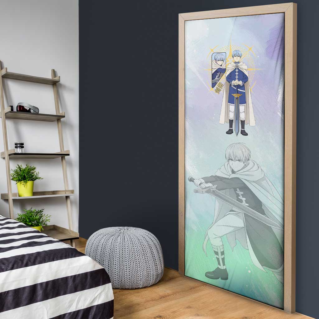 Himmel Frieren Beyond Journey’s End Door Cover Celestial Anime Fantasy Style
