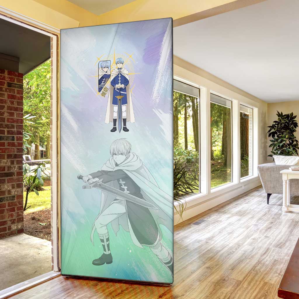 Himmel Frieren Beyond Journey’s End Door Cover Celestial Anime Fantasy Style