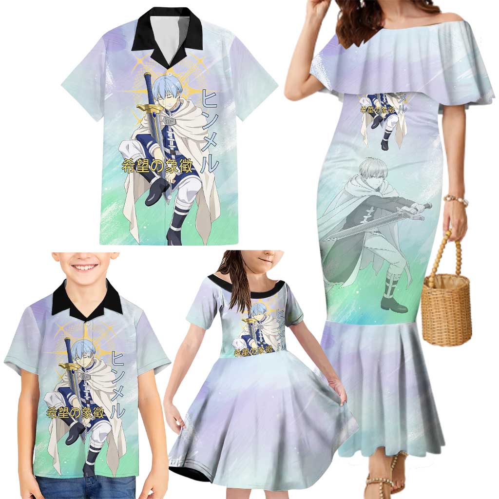 Himmel Frieren Beyond Journey’s End Family Matching Mermaid Dress and Hawaiian Shirt Celestial Anime Fantasy Style