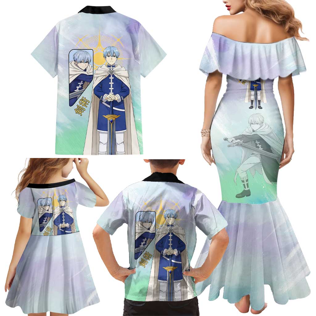 Himmel Frieren Beyond Journey’s End Family Matching Mermaid Dress and Hawaiian Shirt Celestial Anime Fantasy Style