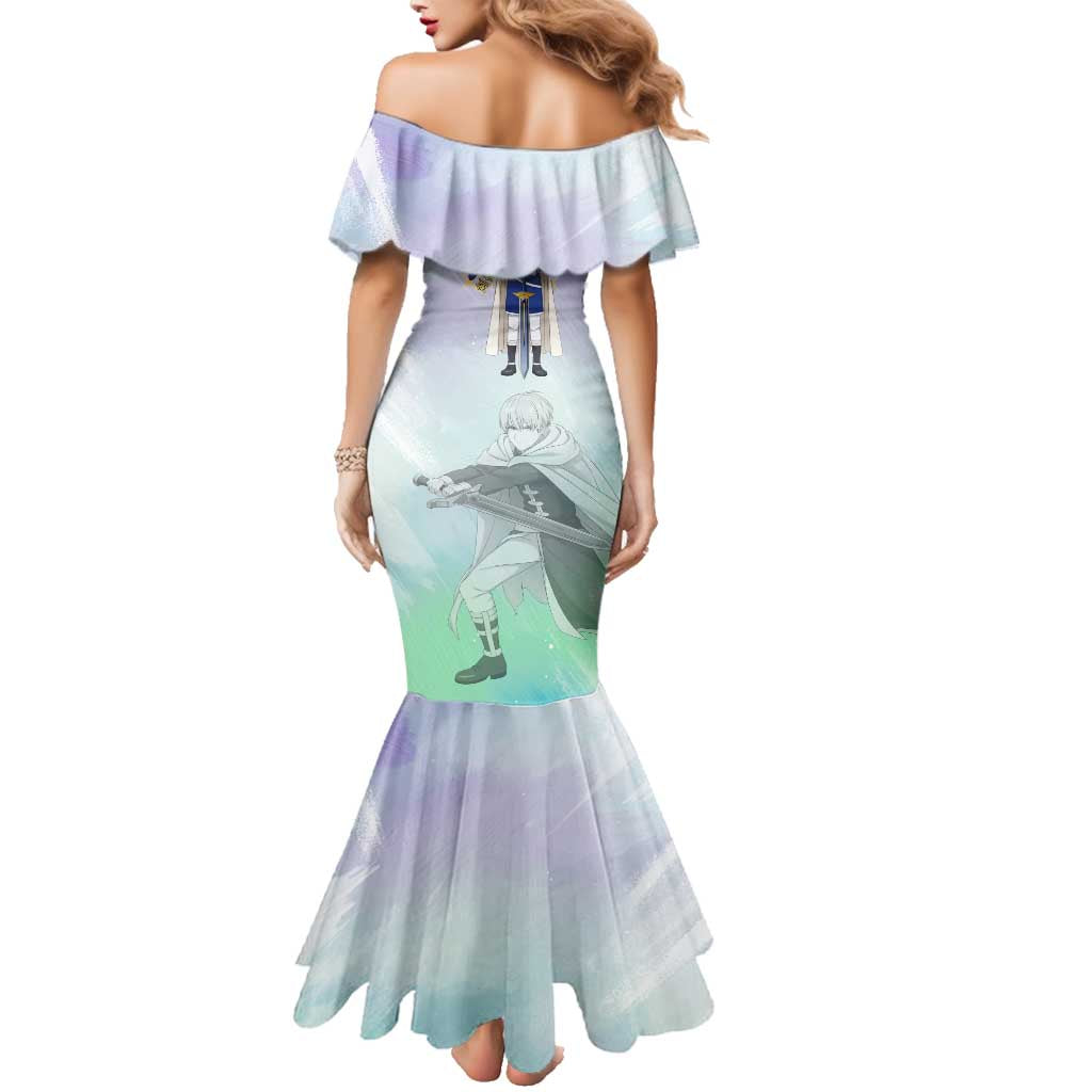 Himmel Frieren Beyond Journey’s End Family Matching Mermaid Dress and Hawaiian Shirt Celestial Anime Fantasy Style