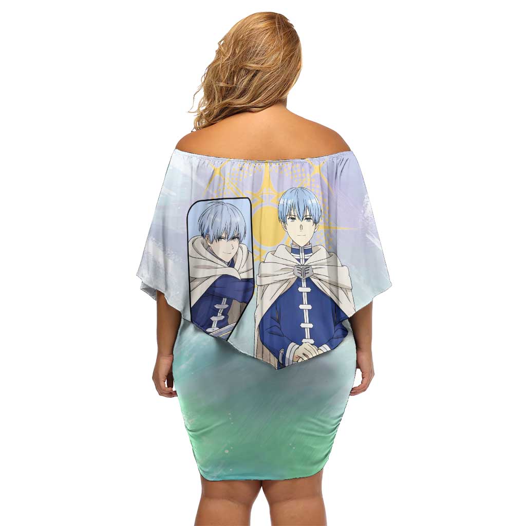 Himmel Frieren Beyond Journey’s End Family Matching Off Shoulder Short Dress and Hawaiian Shirt Celestial Anime Fantasy Style