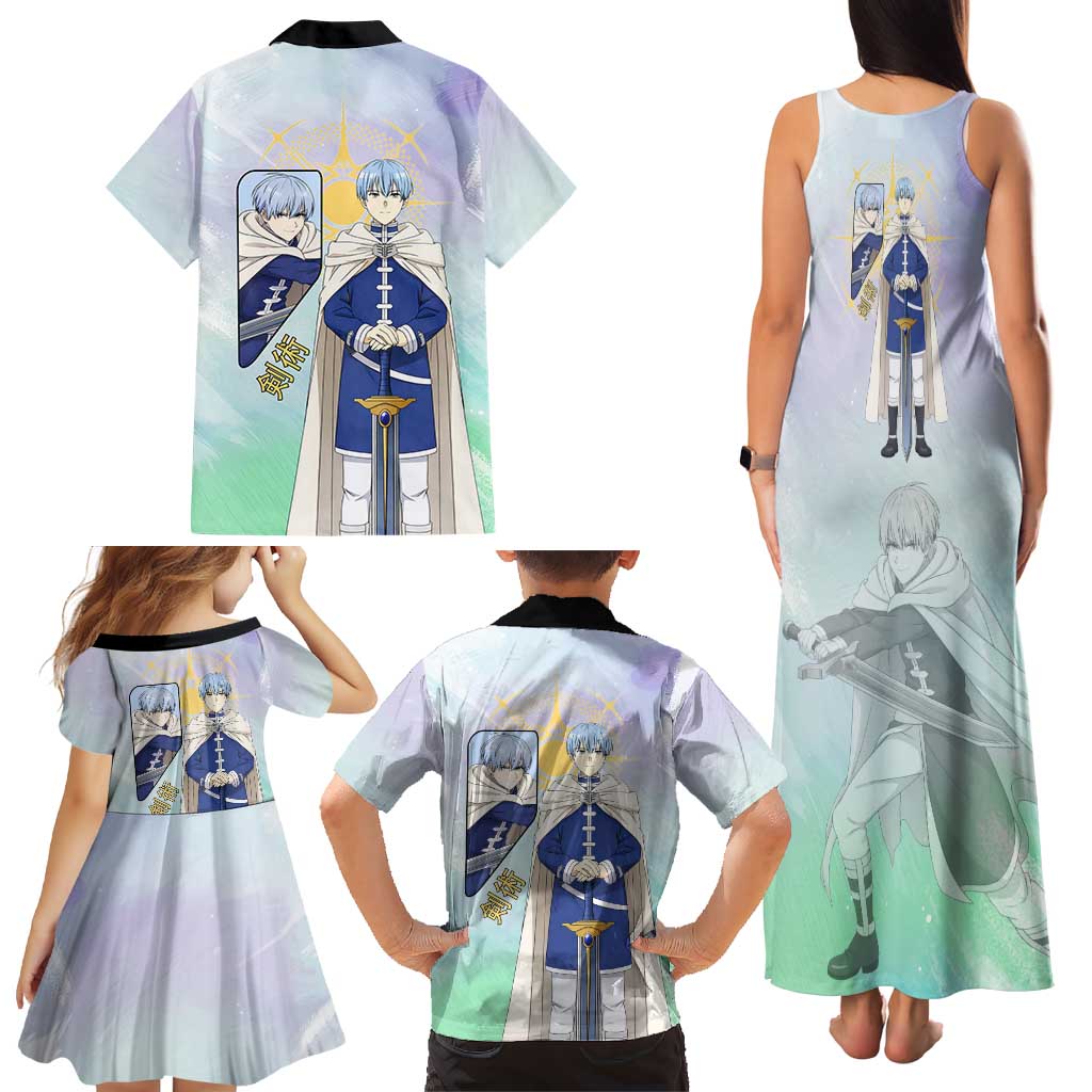 Himmel Frieren Beyond Journey’s End Family Matching Tank Maxi Dress and Hawaiian Shirt Celestial Anime Fantasy Style