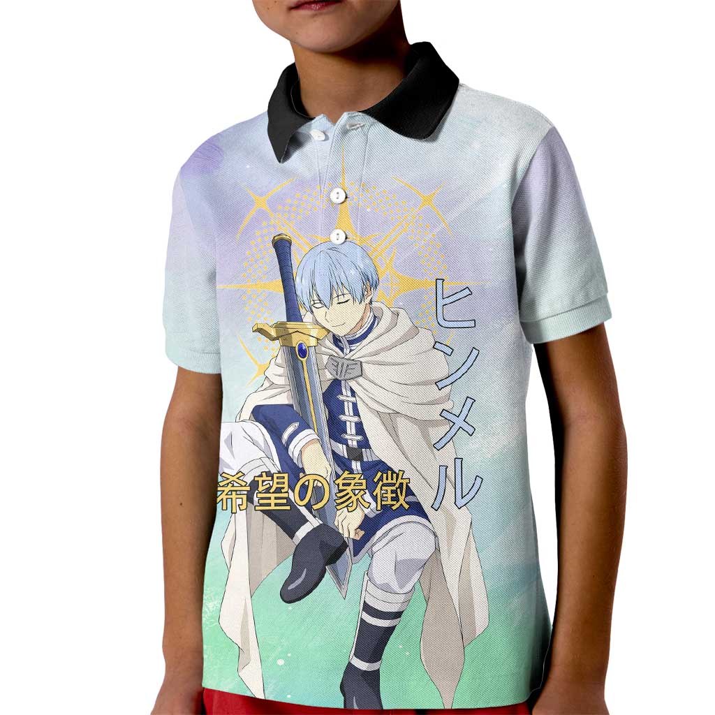 Himmel Frieren Beyond Journey’s End Kid Polo Shirt Celestial Anime Fantasy Style