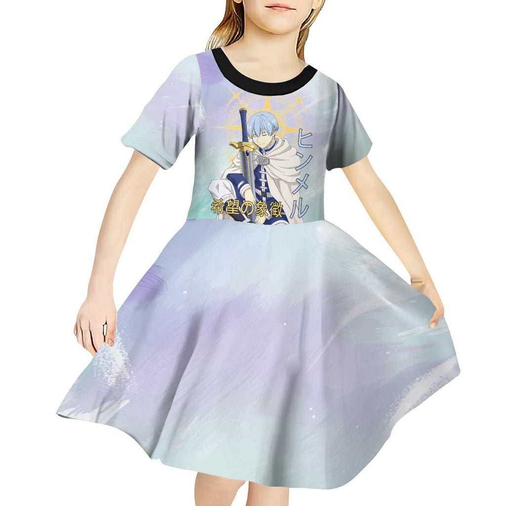 Himmel Frieren Beyond Journey’s End Kid Short Sleeve Dress Celestial Anime Fantasy Style