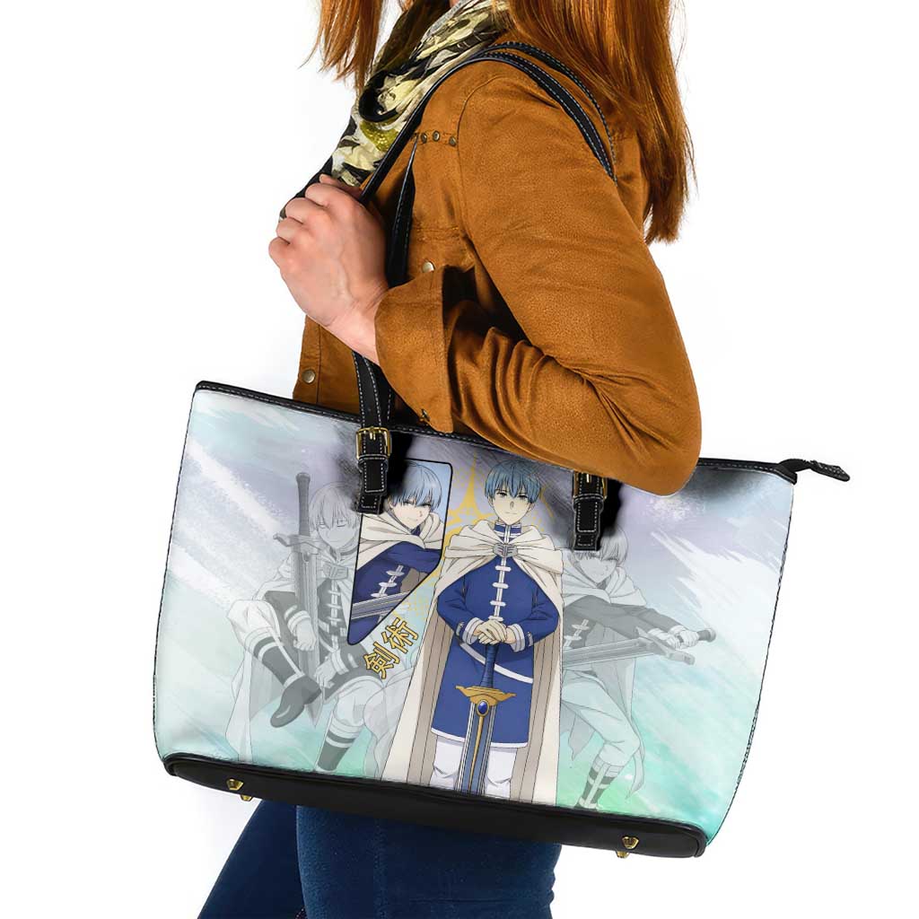 Himmel Frieren Beyond Journey’s End Leather Tote Bag Celestial Anime Fantasy Style