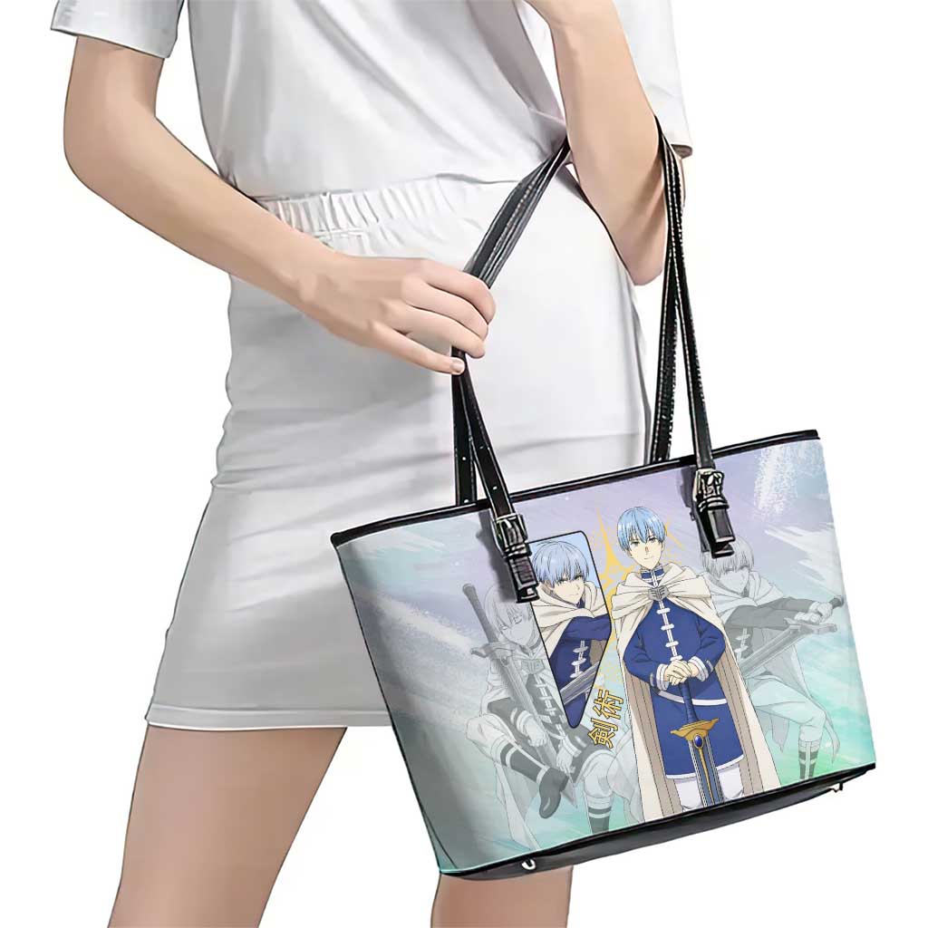 Himmel Frieren Beyond Journey’s End Leather Tote Bag Celestial Anime Fantasy Style
