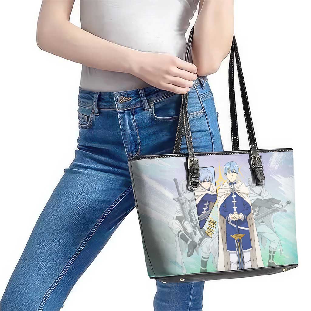 Himmel Frieren Beyond Journey’s End Leather Tote Bag Celestial Anime Fantasy Style