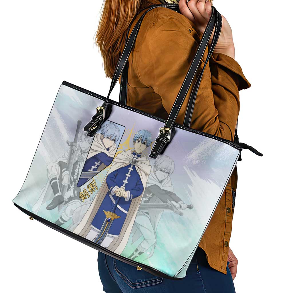Himmel Frieren Beyond Journey’s End Leather Tote Bag Celestial Anime Fantasy Style