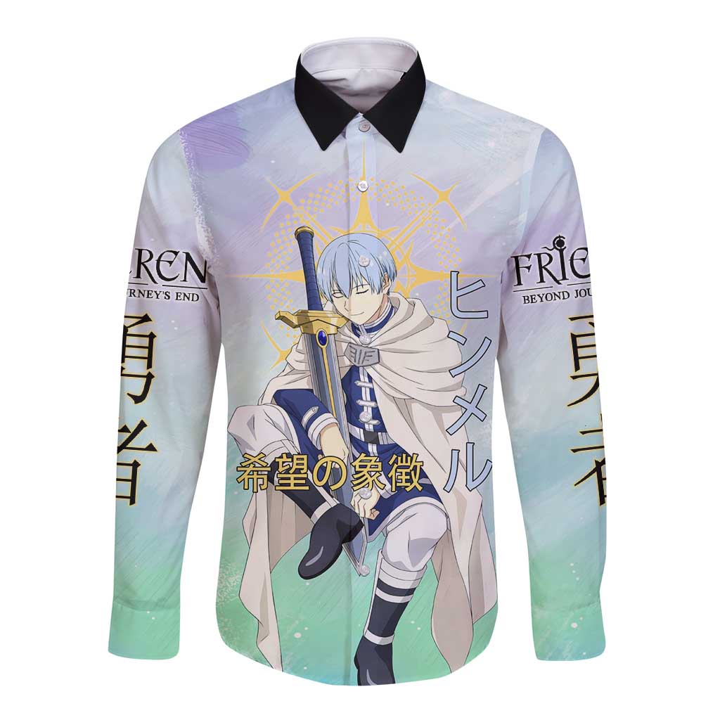 Himmel Frieren Beyond Journey’s End Long Sleeve Button Shirt Celestial Anime Fantasy Style