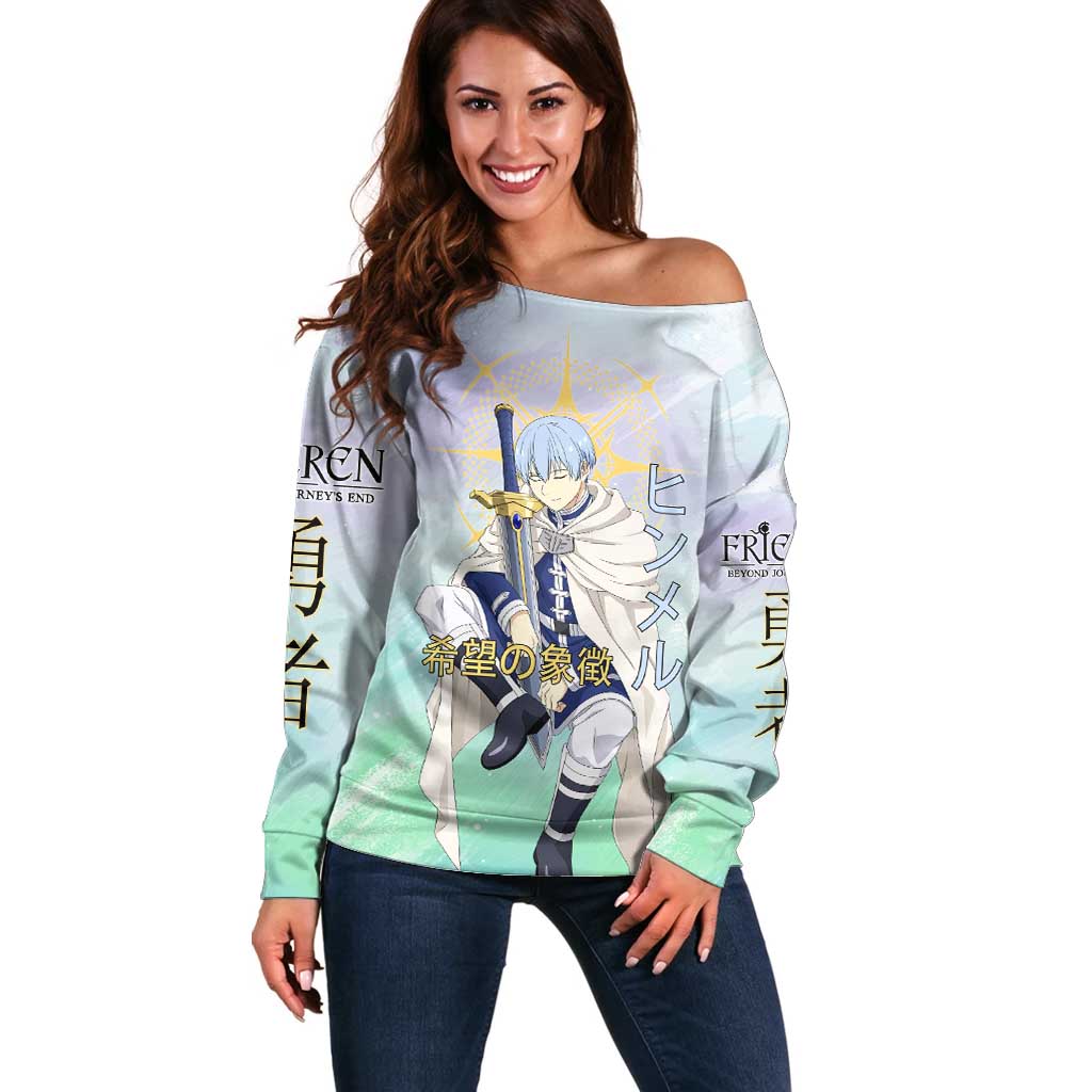 Himmel Frieren Beyond Journey’s End Off Shoulder Sweater Celestial Anime Fantasy Style