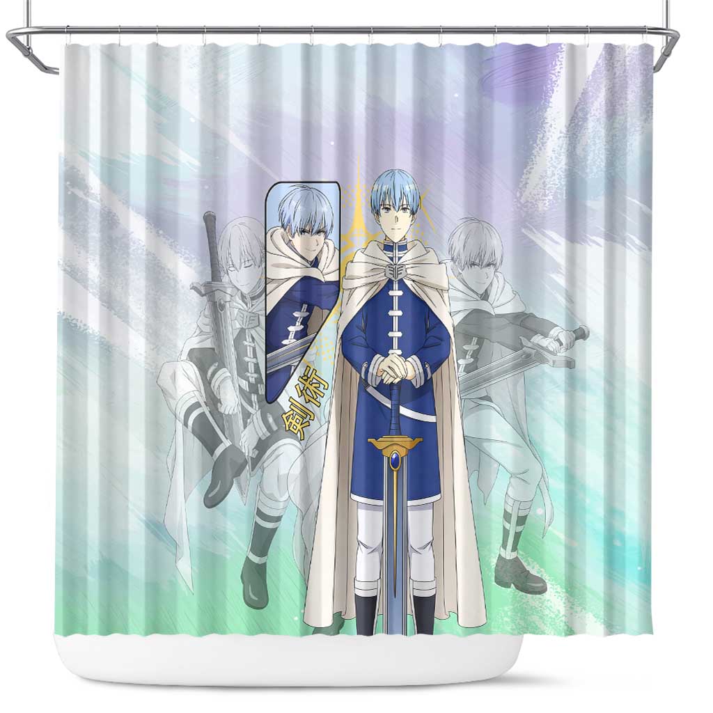 Himmel Frieren Beyond Journey’s End Shower Curtain Celestial Anime Fantasy Style