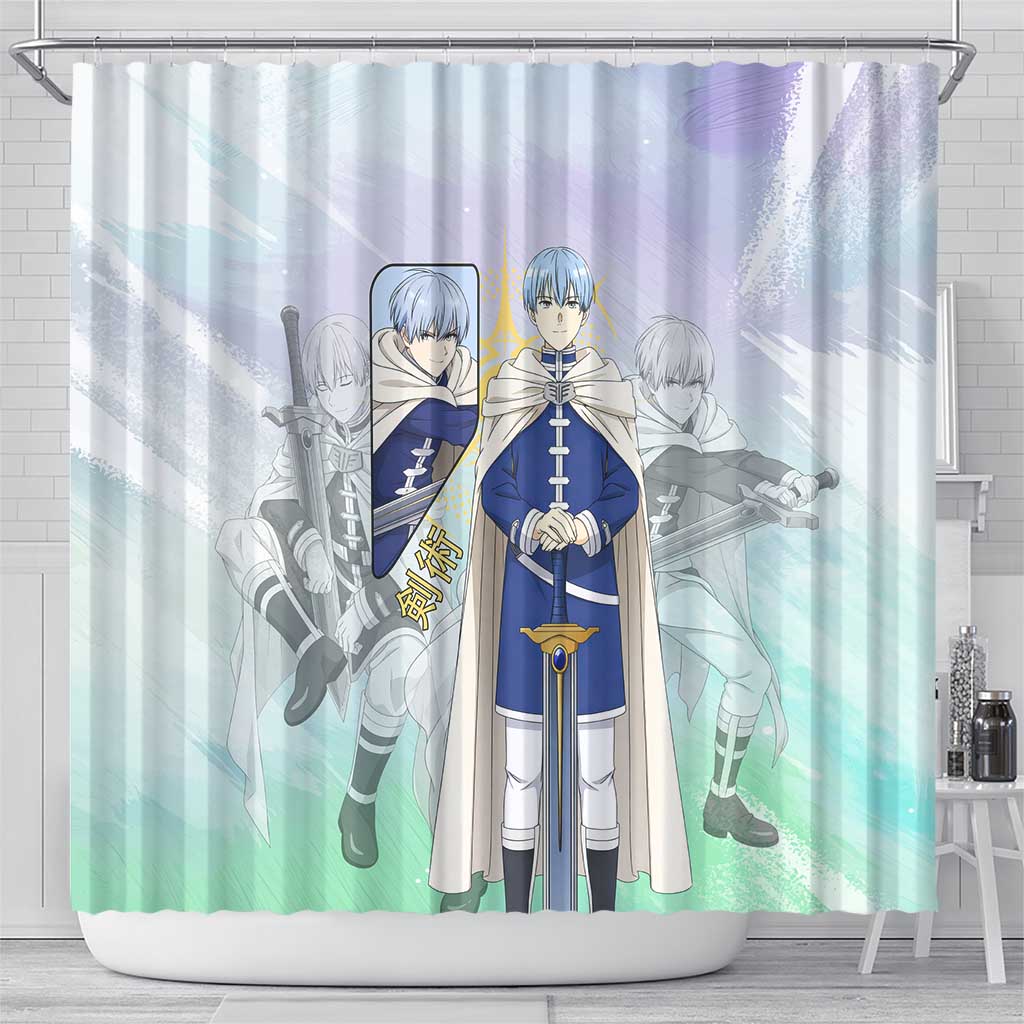Himmel Frieren Beyond Journey’s End Shower Curtain Celestial Anime Fantasy Style