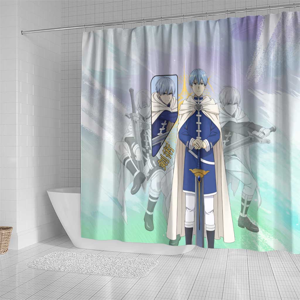 Himmel Frieren Beyond Journey’s End Shower Curtain Celestial Anime Fantasy Style