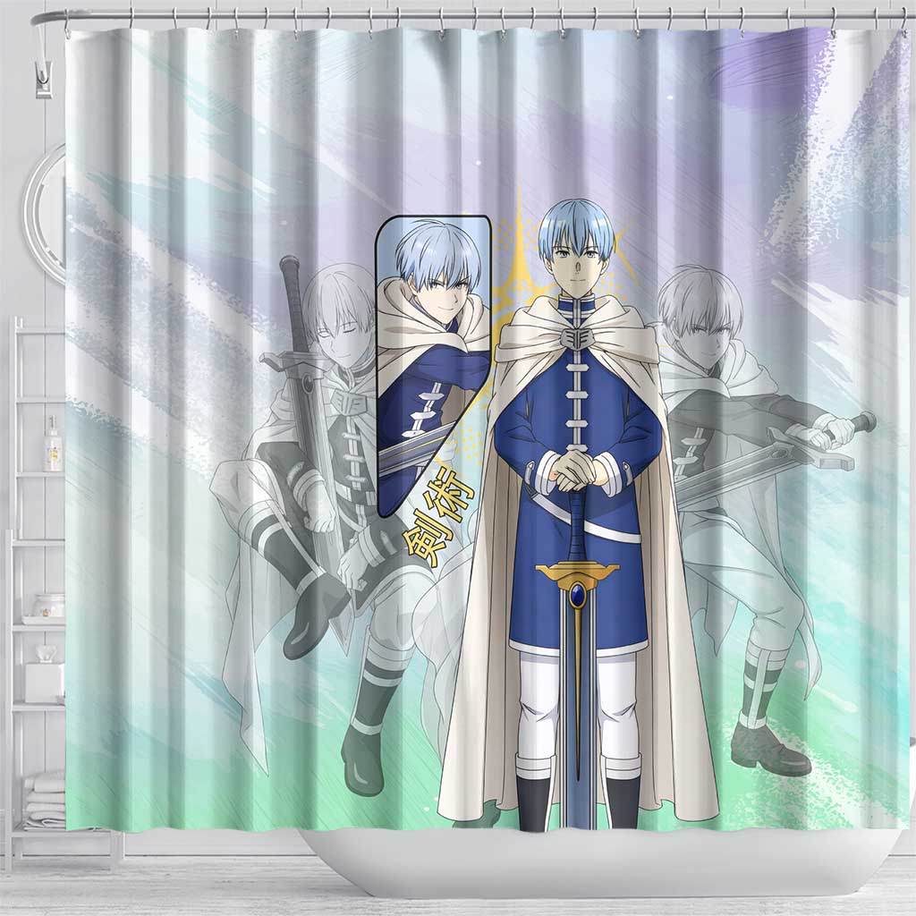 Himmel Frieren Beyond Journey’s End Shower Curtain Celestial Anime Fantasy Style