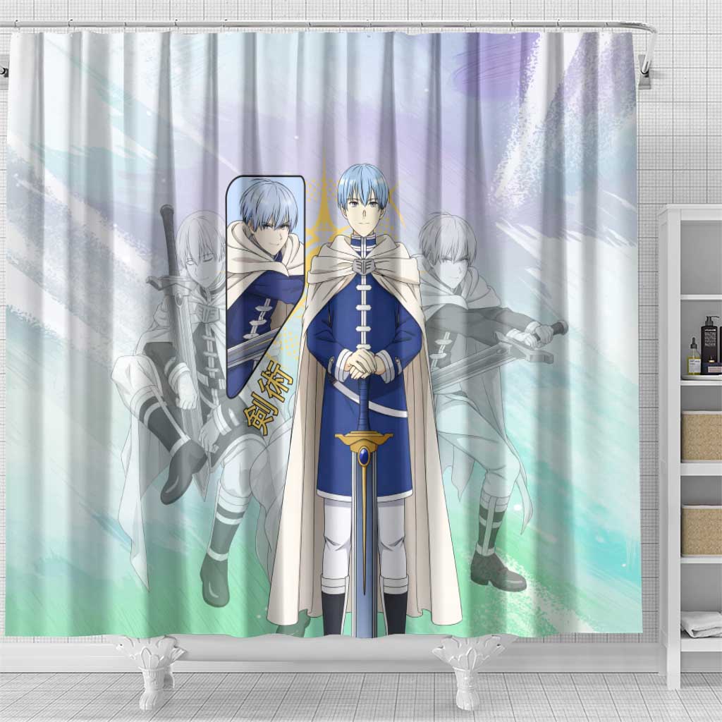 Himmel Frieren Beyond Journey’s End Shower Curtain Celestial Anime Fantasy Style