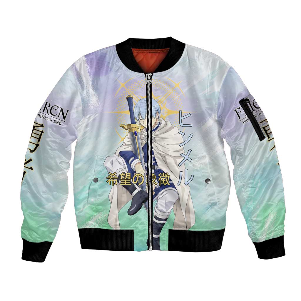 Himmel Frieren Beyond Journey’s End Sleeve Zip Bomber Jacket Celestial Anime Fantasy Style