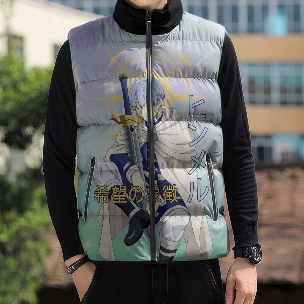 Himmel Frieren Beyond Journey’s End Sleeveless Puffer Jacket Celestial Anime Fantasy Style