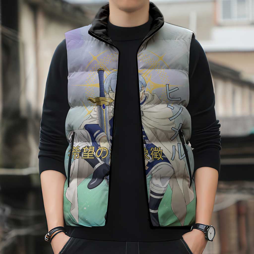 Himmel Frieren Beyond Journey’s End Sleeveless Puffer Jacket Celestial Anime Fantasy Style