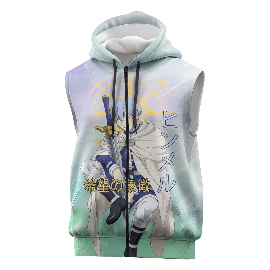 Himmel Frieren Beyond Journey’s End Sleeveless Zip Hoodie Celestial Anime Fantasy Style