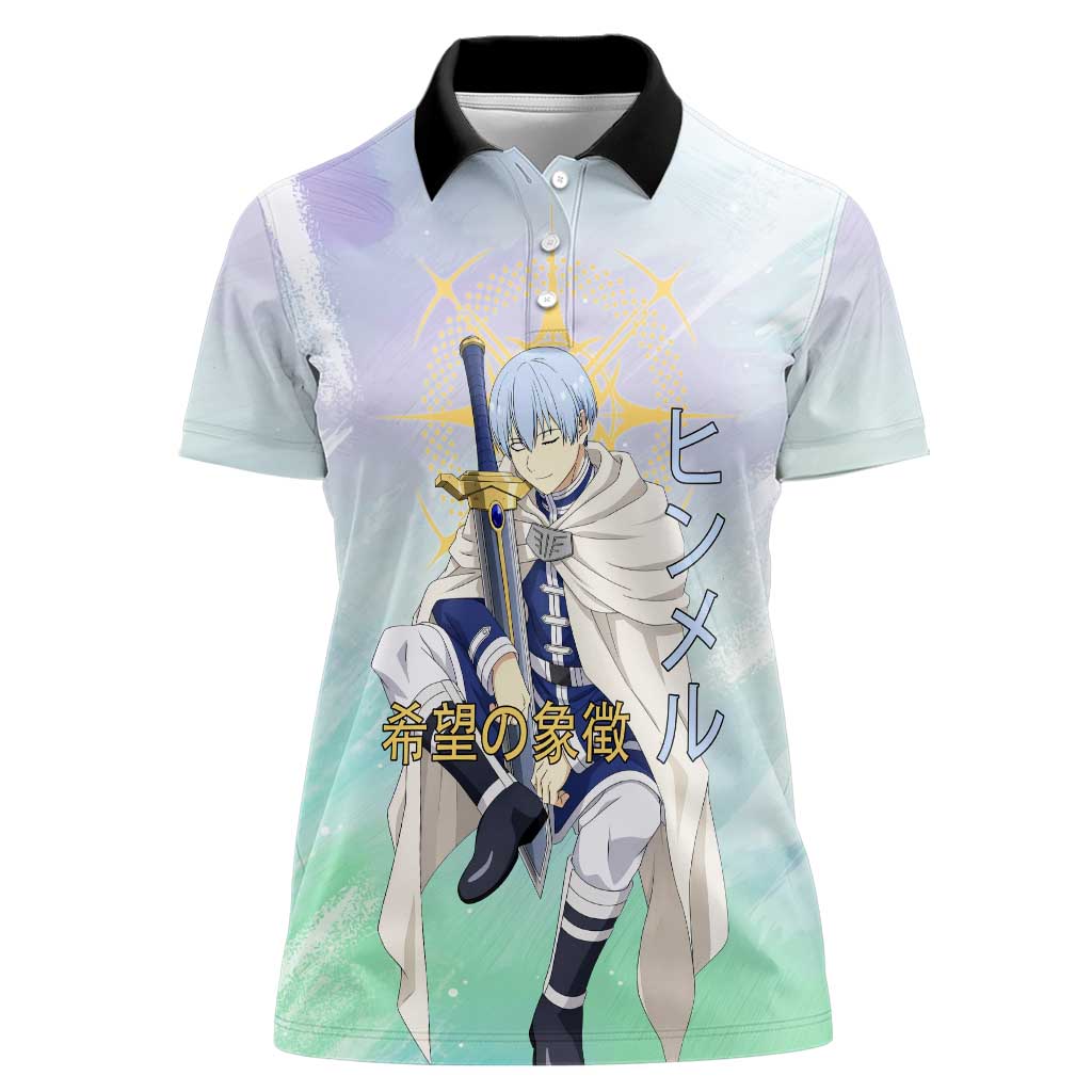Himmel Frieren Beyond Journey’s End Women Polo Shirt Celestial Anime Fantasy Style