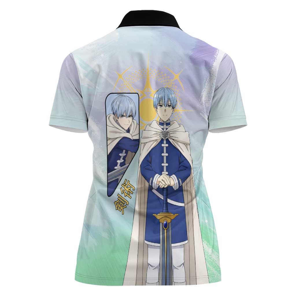Himmel Frieren Beyond Journey’s End Women Polo Shirt Celestial Anime Fantasy Style