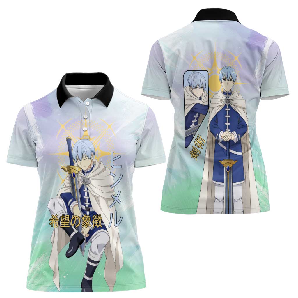 Himmel Frieren Beyond Journey’s End Women Polo Shirt Celestial Anime Fantasy Style