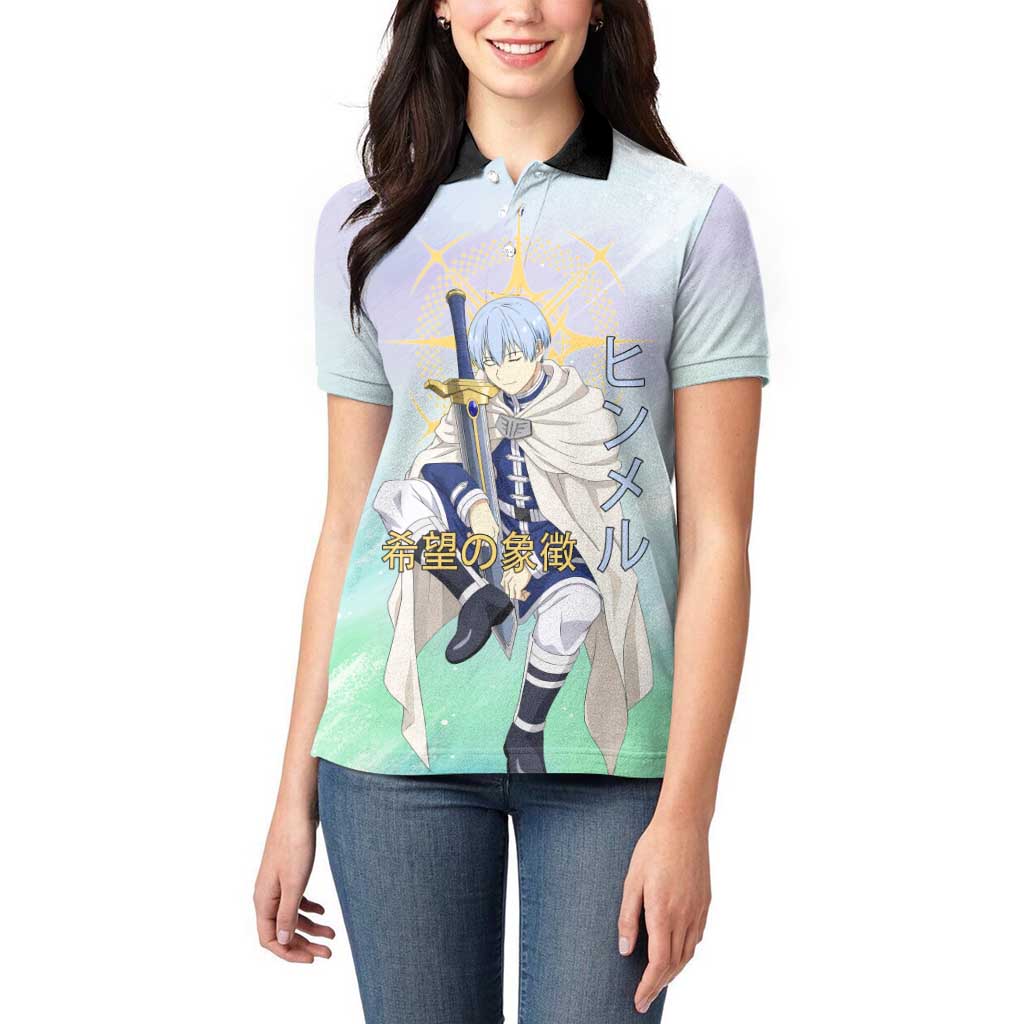 Himmel Frieren Beyond Journey’s End Women Polo Shirt Celestial Anime Fantasy Style