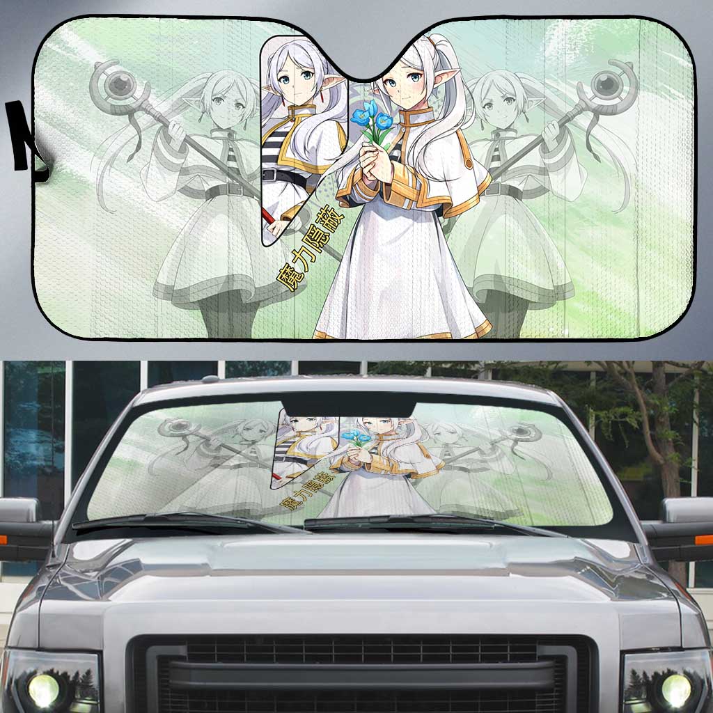 Frieren Frieren Beyond Journey’s End Auto Sun Shade Ethereal Fantasy Anime Style